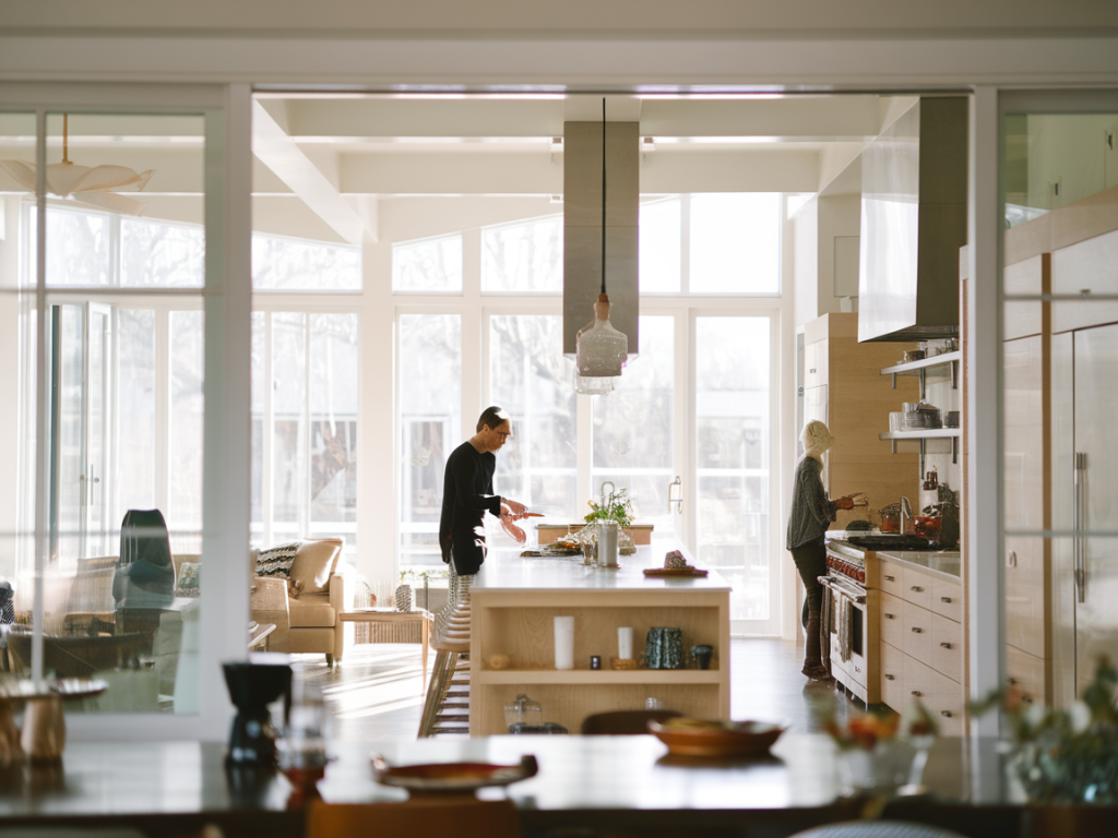 Les avantages d'une cuisine ouverte sur le salon ou la salle à manger