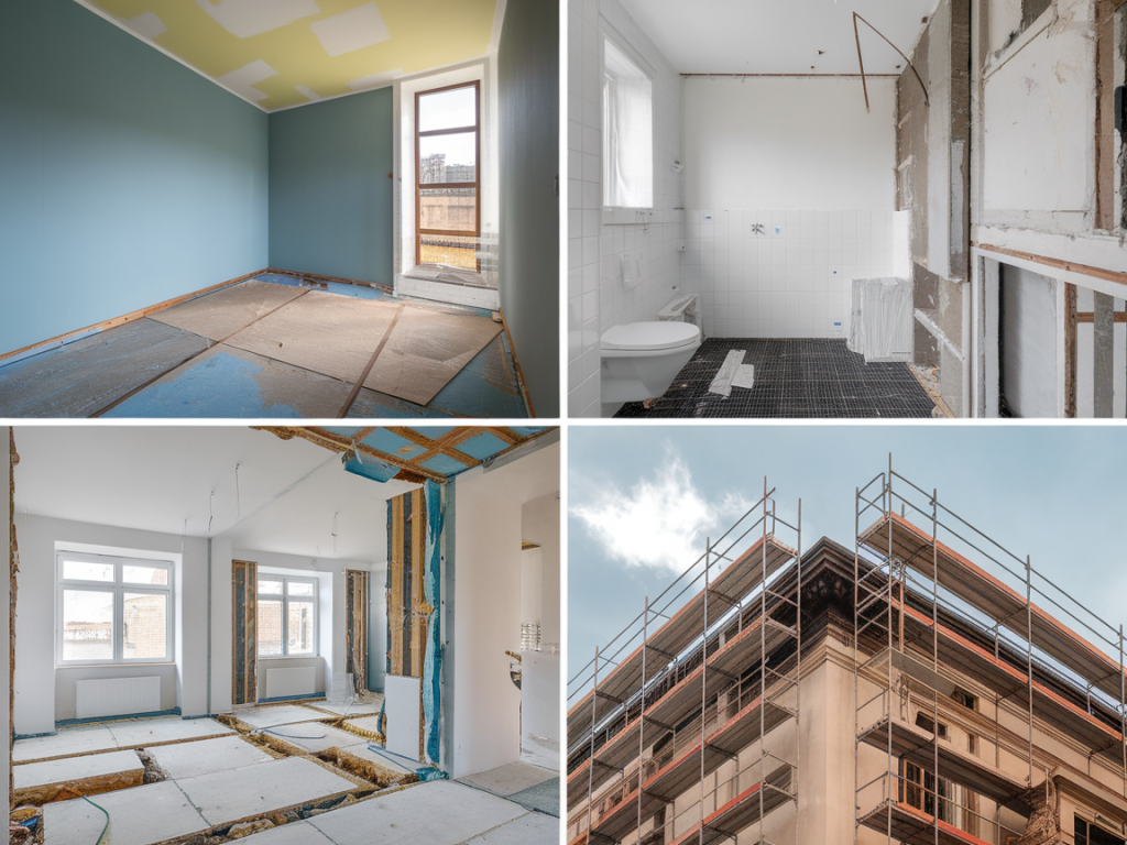 Tableau comparatif des coûts moyens selon le type de rénovation
