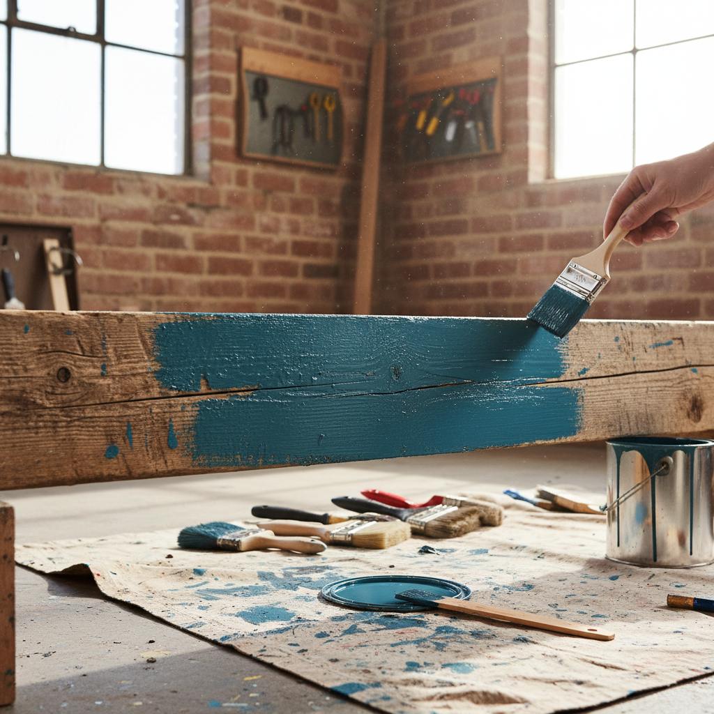 Peindre une poutre en bois : guide complet et conseils pratiques Image pour peindre une poutre en bois