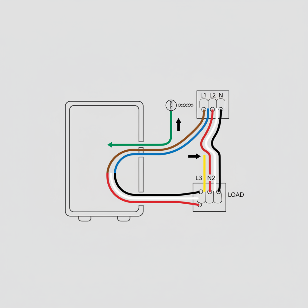 Schémas de branchement d’une plaque induction 6 fils : décryptage des couleurs et symboles électriques Image pour schéma branchement plaque induction 6 fils