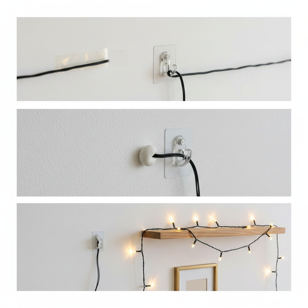 10 erreurs à éviter quand on accroche une guirlande lumineuse au mur sans trou Image pour comment accrocher une guirlande lumineuse au mur sans trou